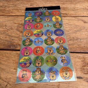 Yogi Bear Boo Boo’s Birthday Club Stickers 32 Stickers NEW